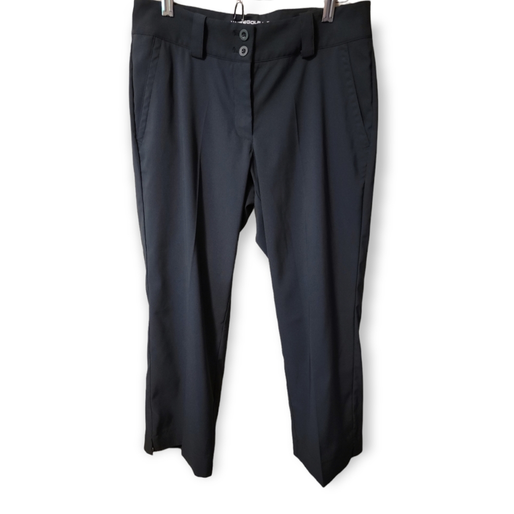 NIKE Golf Tour Performance Dri Fit Black Crop Pant, Womens 4